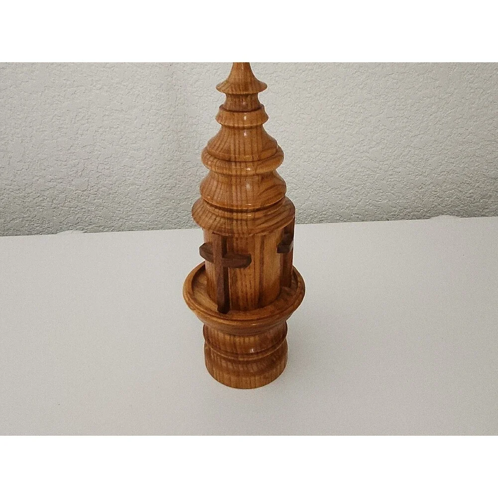 Handcrafted Wood Lighthouse Steeple Crosses 11
